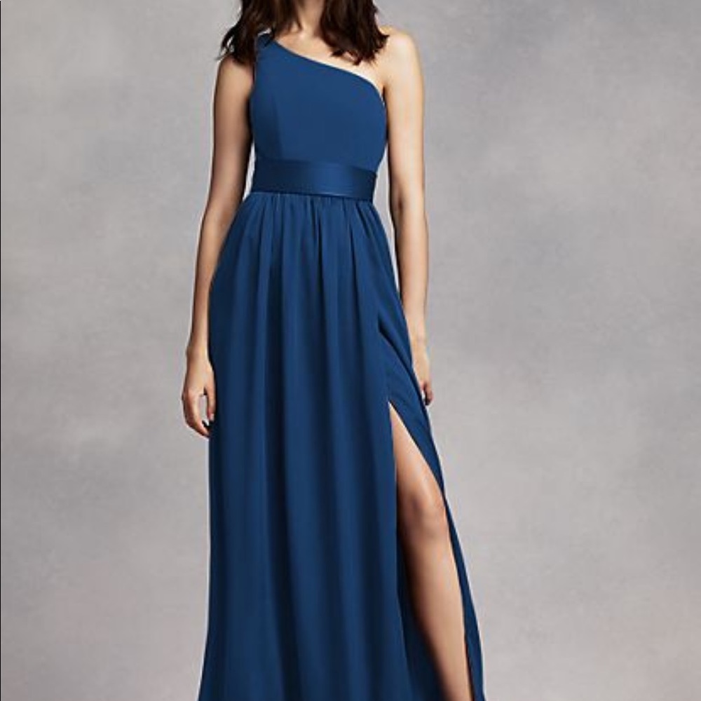 White by Vera Wang One Shoulder Dress